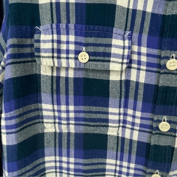 J Crew Acropolis Classic Collared, Plaid Button-Up Shirt - Sz 12 - Picture 6 of 15